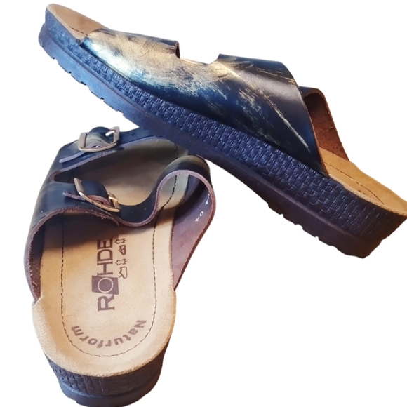 Rohde Naturform Laced Open Toe Brown Sandal Ladies EUR 37 - Made in Portugal - Picture 3 of 8